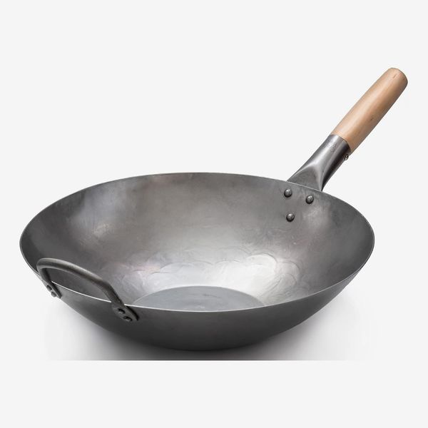 Craft Wok Flat Hand Hammered Carbon Steel Pow Wok