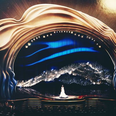The 2019 Oscars stage.