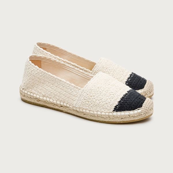 J.Crew Made-in-Spain Two-Tone Crochet Espadrilles