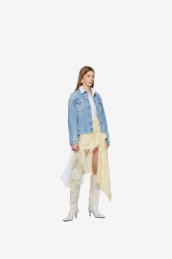 Acne Studios Blue Hourglass Denim Jacket