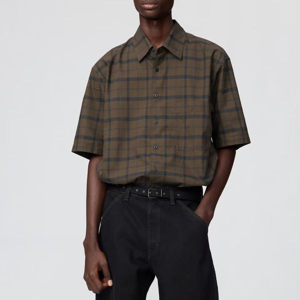 Uniqlo U Boxy Shirt Short Sleeve Checked