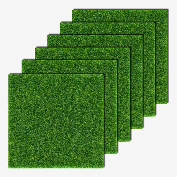 6 Pack Fairy Garden Grass 6 x 6 Inches Miniature Artificial Craft Grass