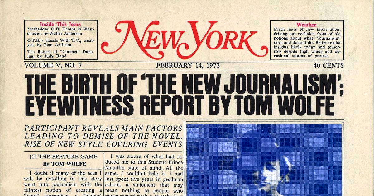 Tom Wolfe: The Birth of 'The New Journalism' - New York Magazine