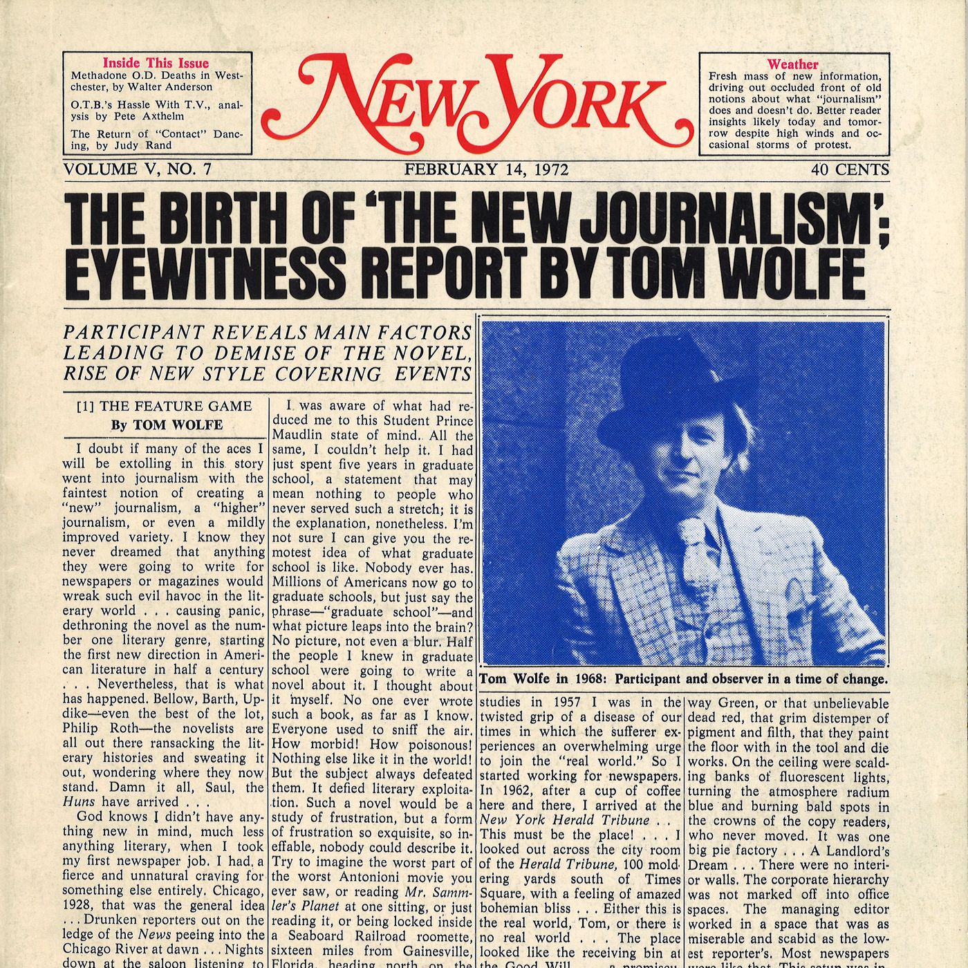 Tom Wolfe: The Birth of 'The New Journalism