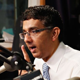 =Author/ director Dinesh D'Souza visits 'The Opie & Anthony Show' at the SiriusXM Studio on September 27, 2012 in New York City. 