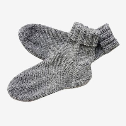 Alpaca Bed Socks Grey