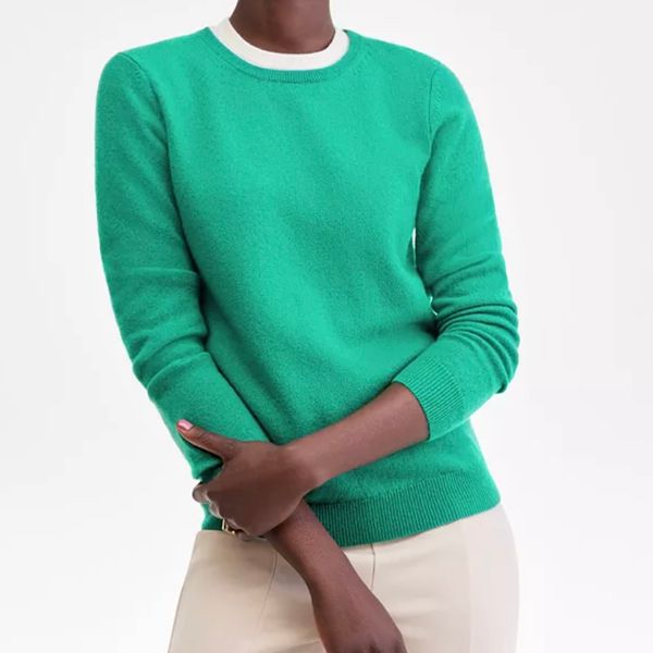Charter Club Long-Sleeve 100% Cashmere Crewneck Sweater