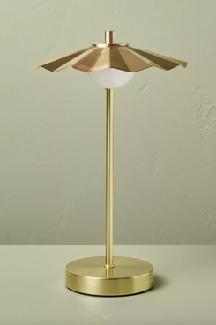 Hearth & Hand Portable Scallop Shade Table Lamp