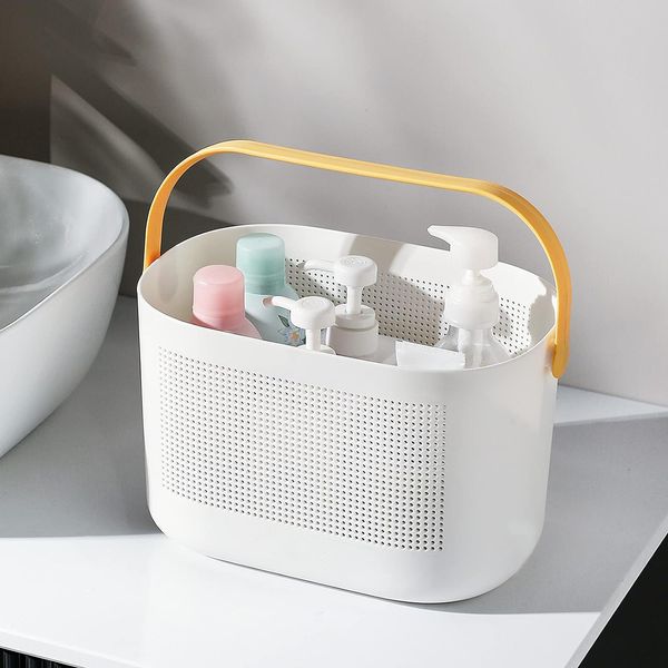 Uujoly Plastic Storage Basket with Handles