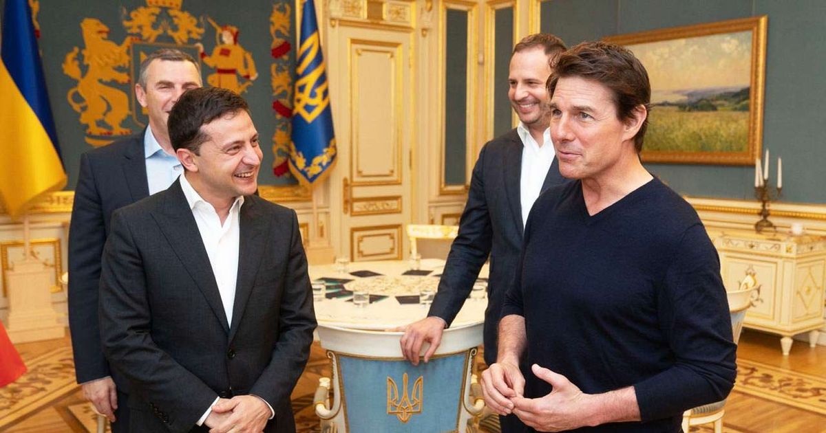 Tom Cruise Meets Ukrainian President Volodymyr Zelensky