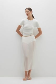 Naked Cashmere Marissa Silk Organza Midi Skirt