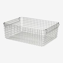 Muji Stainless Steel Wire Basket - W20.1 x D14.6 x H7.1