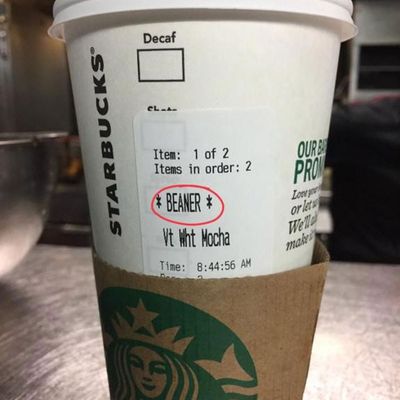 Starbucks Employee Writes Racial Slur on Coffee Cup