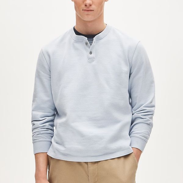 J.Crew Dense Cotton Herringbone Henley