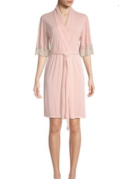Natori Enchant Lace Trim Wrap
