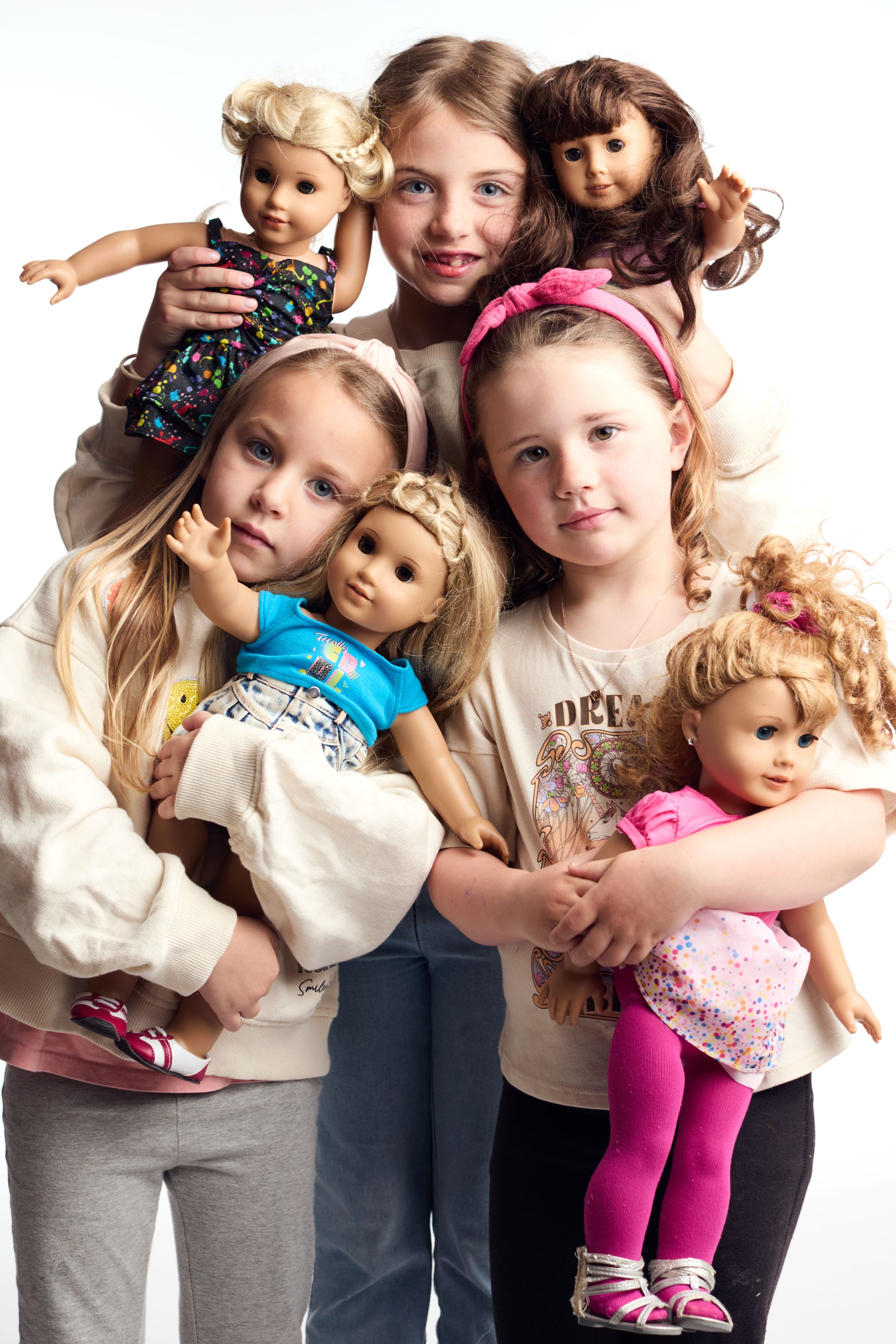 American Girl Dolls and Their Owners at Rockefeller Center