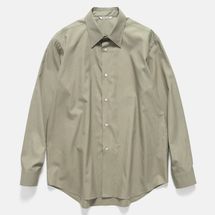 Auralee Washed Finx Twill Shirt Olive