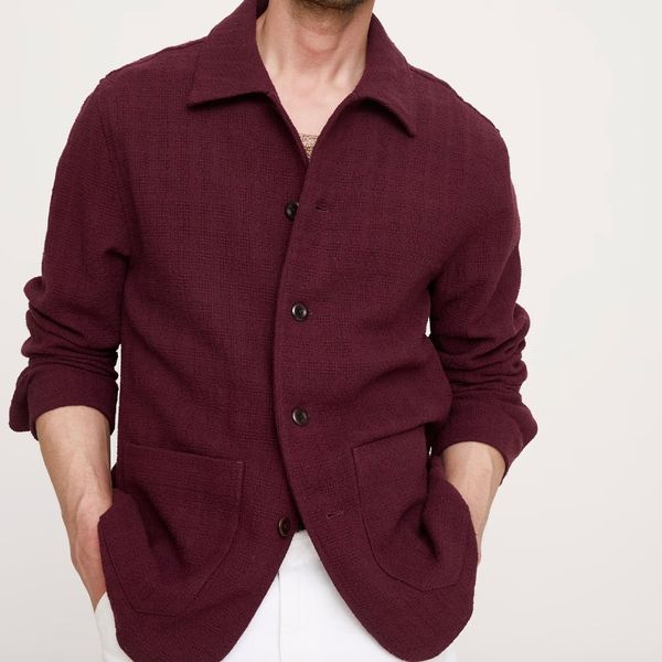 Banana Republic Basketweave Shirt Jacket