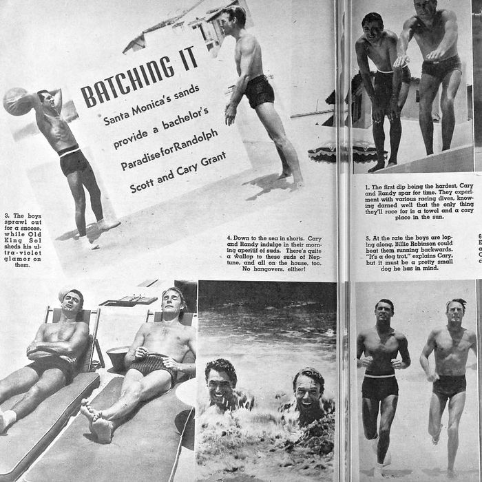 Book Excerpt Cary Grant And Randolph Scott Beach Photos