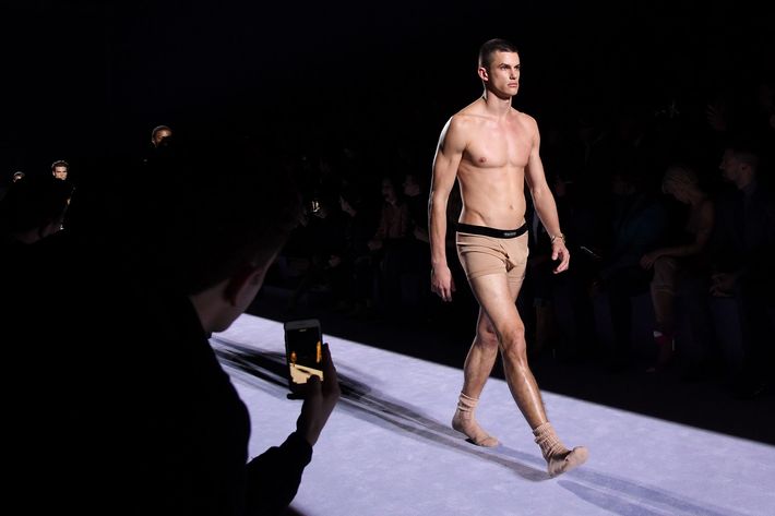 Tom Ford Introduced Underwear With Socks at Fashion Week