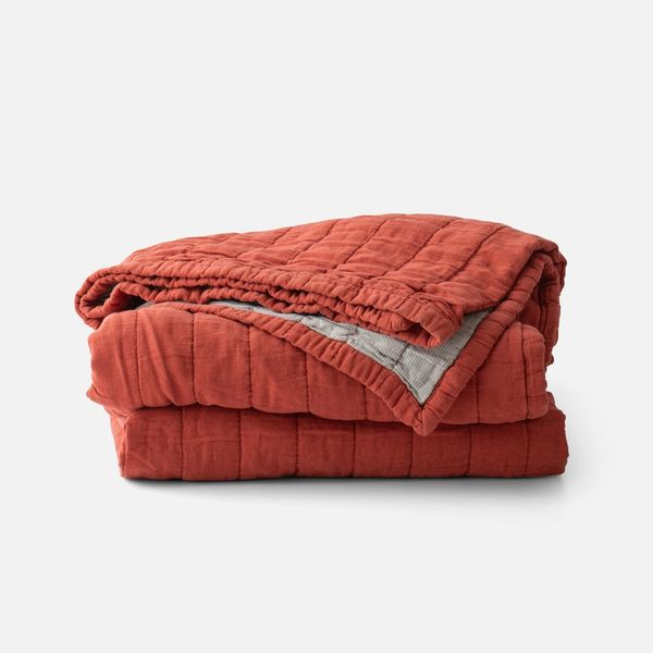 Schoolhouse Channeled Cotton Quilt - King