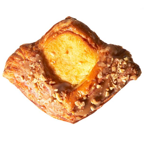 这家全新的大型餐厅白天会用面团做点心，提供早餐糕点，包括这款涂有枫脂、上面撒有糖果核桃的杰出样品。2.75美元;第三大道102号，第13街;212-529-8880。