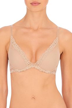 Natori Feathers Luxe Plunge T-Shirt Underwire Bra