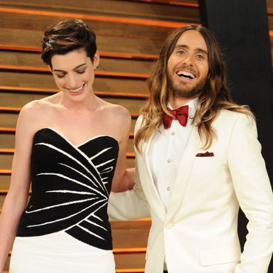 "Hahaha. Did you know it was me, Jared Leto? Best night of our lives!"