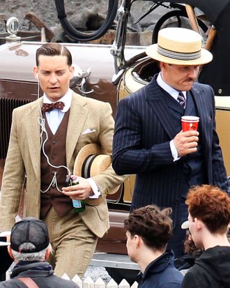 Tobey Maguire and Joel Edgerton Duke It Out on the Set of The Great Gatsby