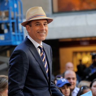 NEW YORK, NY - JUNE 03: Co-anchor of NBC's TODAY show Matt Lauer onset at NBC's 