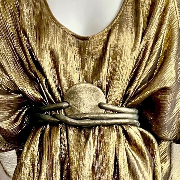 Electric Feathers Infinite Full Moon Belt in Black Gold Moondust