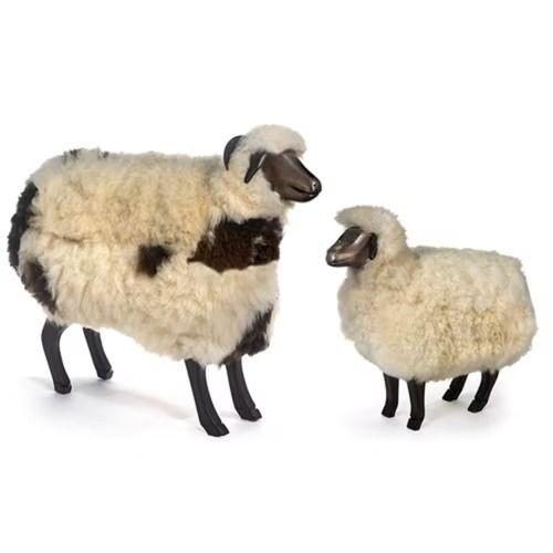 Scully and Scully Natural Beechwood Sheep Footrests