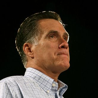 DES MOINES, IA - AUGUST 08: Republican presidential candidate and former Massachusetts Gov. Mitt Romney speaks during a campaign event at Central Campus High School on August 8, 2012 in Des Moines, Iowa. Mitt Romney is campaigning in Iowa before traveling to New Jersey and New York for fundraising events. (Photo by Justin Sullivan/Getty Images)