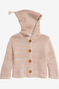 Nordstrom Baby Organic Cotton Hooded Cardigan