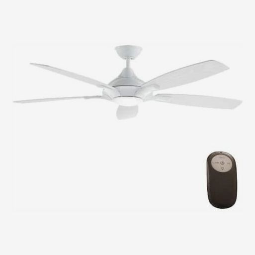Home Decorators Collection Petersford 52 in. Integrated LED Indoor White Ceiling Fan