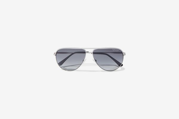 Tom Ford Erin Aviator-style Silver-tone Sunglasses