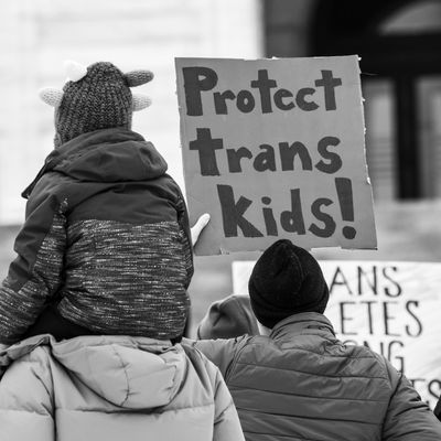 St. Paul, Minnesota. March 6, 2022. Because the attacks against transgender kids are increasing across the country Minneasotans hold a rally at the capitol to support trans kids in Minnesota, Texas, and around the country.