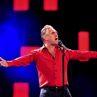 British singer Morrisey performs on stage during the the 53rd edition of the Vina del Mar Song Festival in Vina del Mar, Chile, 24 february 2012. 