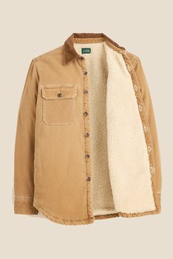 J.Crew Sherpa-Lined Duck Canvas Shirt-Jacket