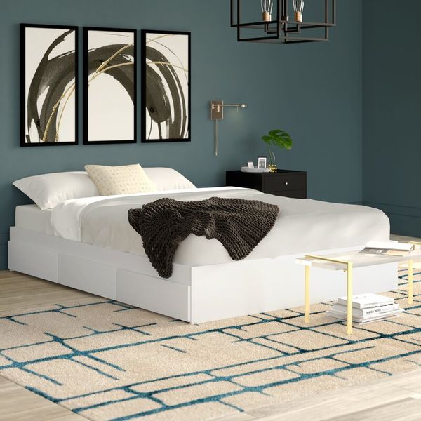 Modern Platform Beds With Storage, Ikea Full Bed Frame No Headboard