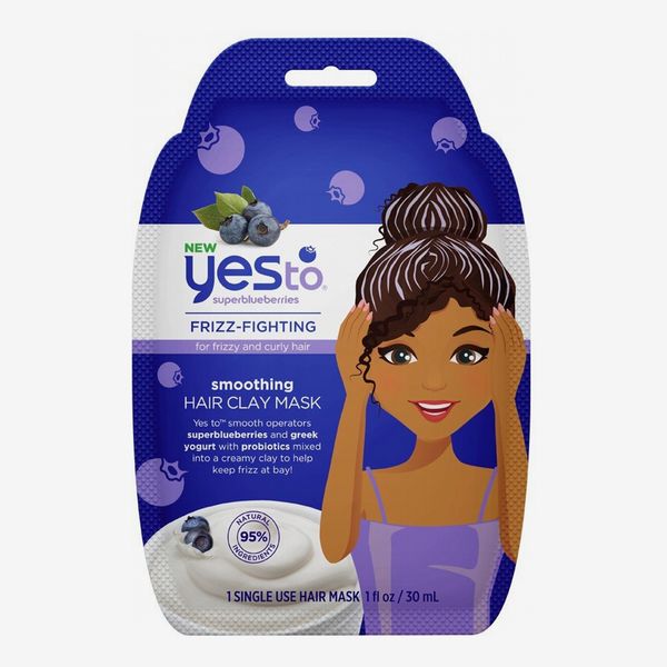 Yes to Superblueberries Clay Hair Mask Single-Use Frizzy-Hair Treatment