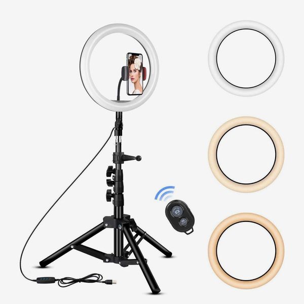 Rovtop 10 inch Ring Light with Stand Tripod