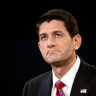 U.S. Rep. Paul Ryan (R-WI) listens during the vice presidential debate at Centre College October 11, 2012 in Danville, Kentucky. This is the second of four debates during the presidential election season and the only debate between the vice presidential candidates before the closely-contested election November 6.