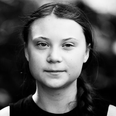 16-year-old Swedish climate activist Greta Thunberg.