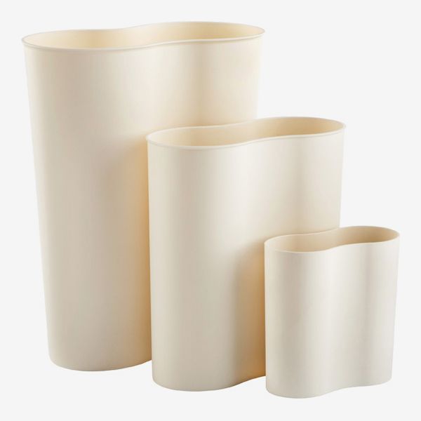 White Eco Cocoon Trash Cans