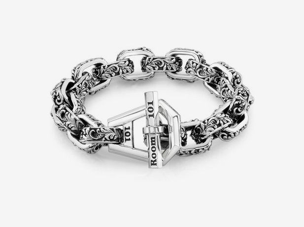  Personalised Mens Bracelet Engraved Sterling Silver Bracelets  Gift for Him Customised Monogram, Birthday, Wedding, Christmas, Father's  Day (Color : E) : Clothing, Shoes & Jewelry