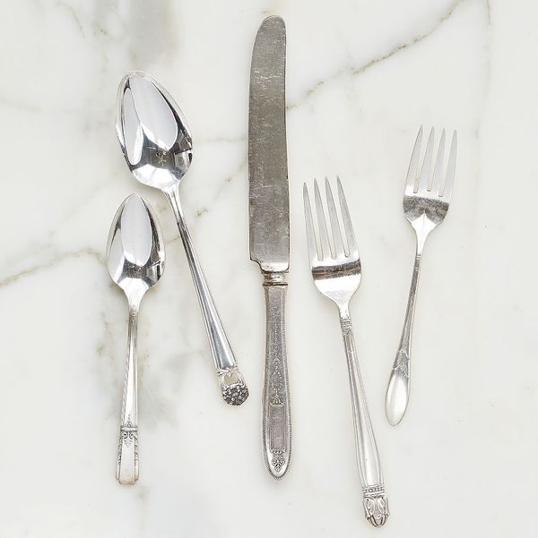 Pottery Barn Vintage Hotel Silver 5-Piece Flatware Set