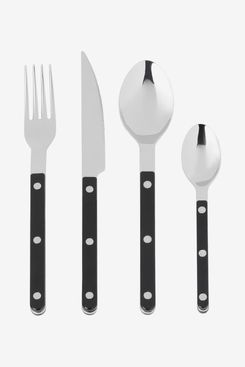 Sabre Black Bistrot Solid cutlery set, 4 pieces