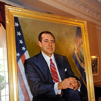 June 23, 2012-Albany: Governor Andrew M. Cuomo honors his father, Governor Mario M. Cuomo in celebration of his 80th Birthday with a Portrait that will hang in the 