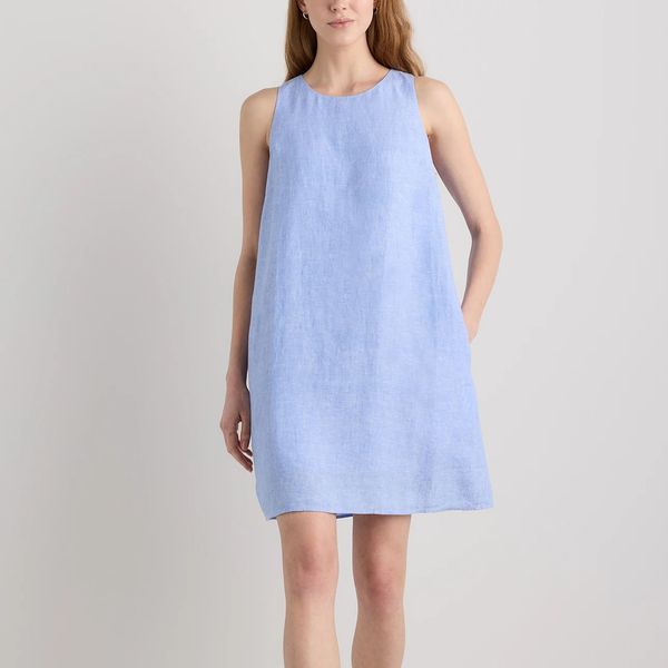 Quince 100% European Linen Tank Mini Dress